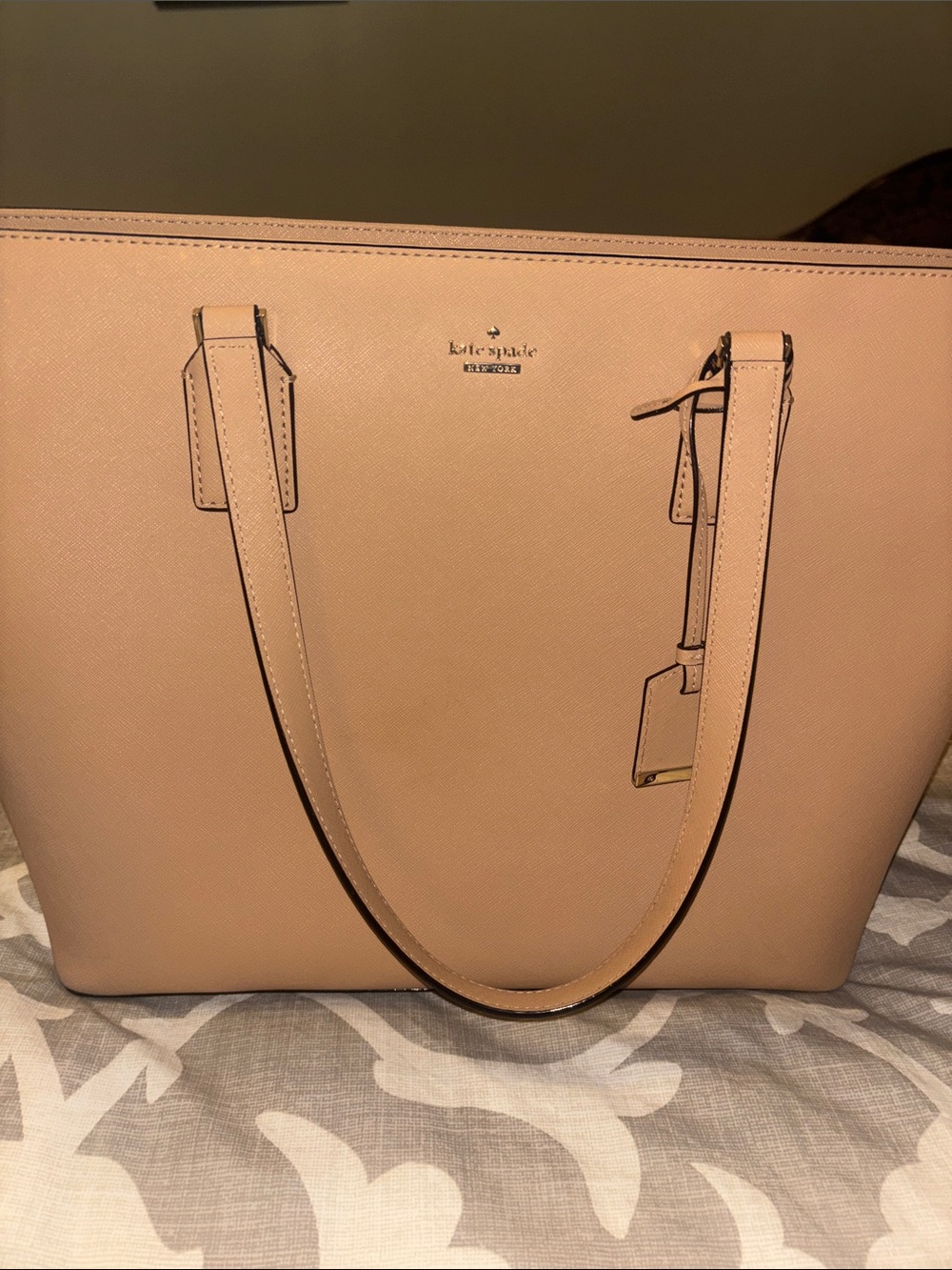 Kate Spade Tan Cameron Street Large Leather Tote